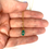 Thumbnail: Tiny Enamel Hamsa Short Gold Necklace