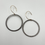 Thumbnail: Medium Brushed Gunmetal Hoops