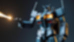 A zoom-out photo of a realistic mecha heroic model like transformer, with one arm out look