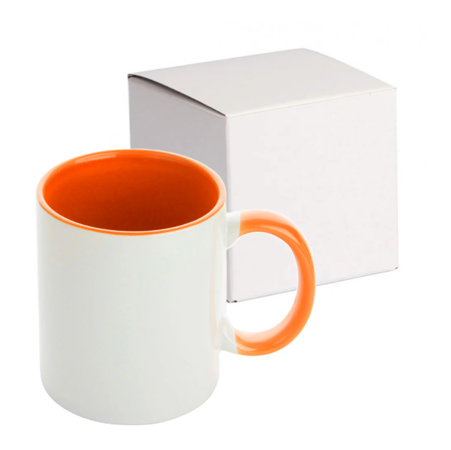Miniatură: Cana maner interior color sublimabil 350ml