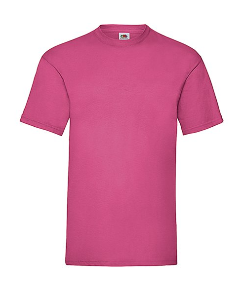 Miniatură: Tricouri Clasice 165g/mp 100% Bumbac Tonuri Alb - Pink - Rosu