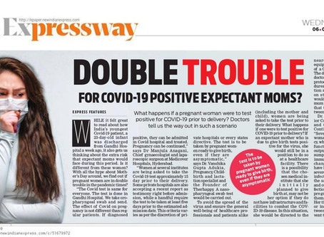 Double Trouble for COVID-19 positive expectant moms?