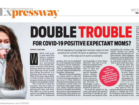 Double Trouble for COVID-19 positive expectant moms?