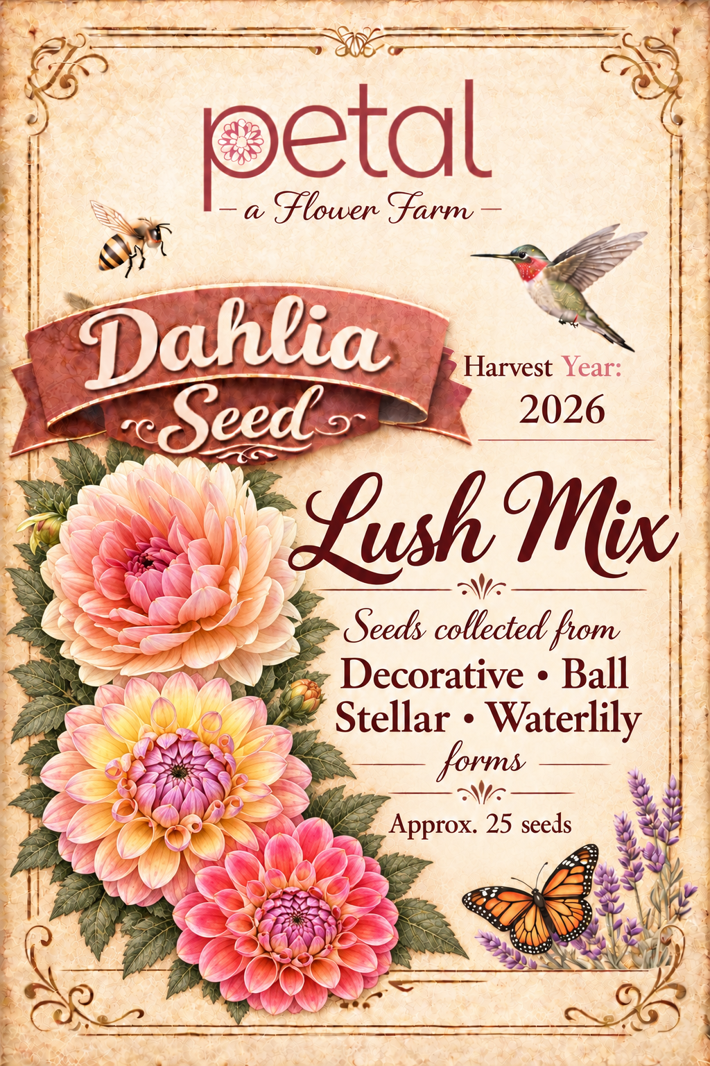 Lush Mix Dahlia Seeds