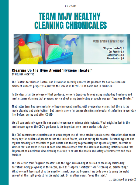 Clearing Up the Hype Around 'Hygiene Theater' 