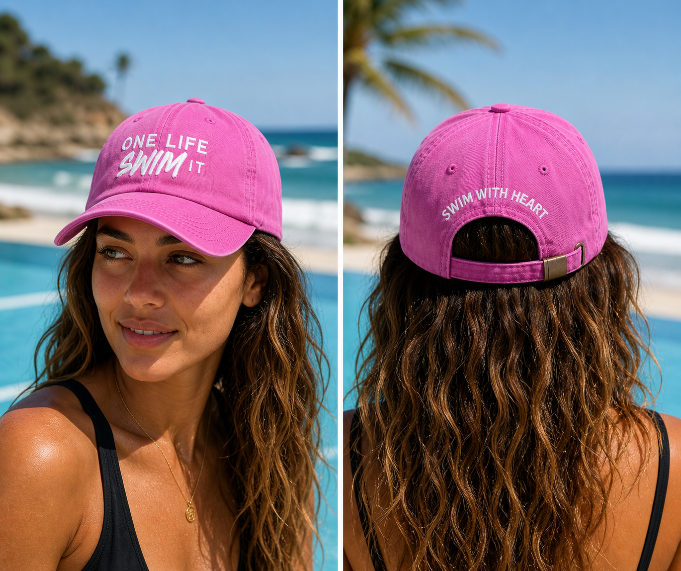Pink Washed Peak Cap