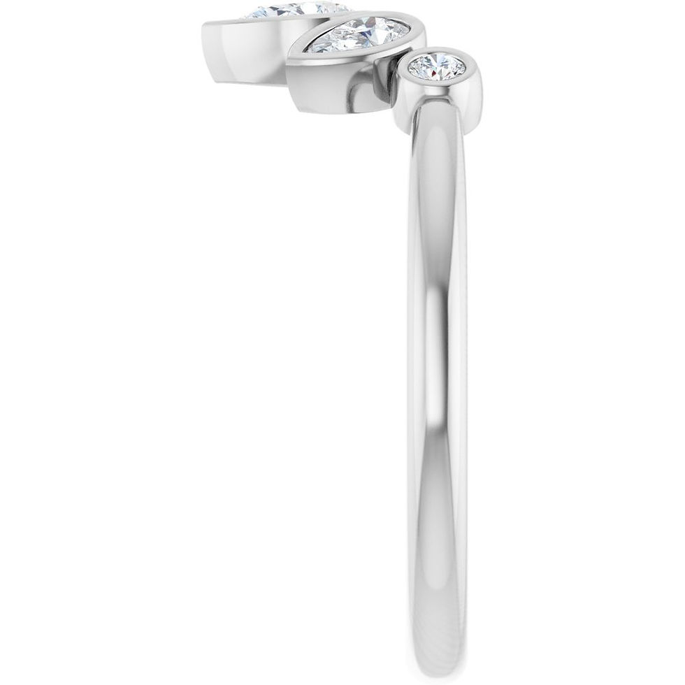 Thumbnail: Astraea | 3/8ctw Natural Diamond Contour Band