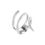 Thumbnail: Selene | 1/2ctw Natural Diamond Spiral Ring