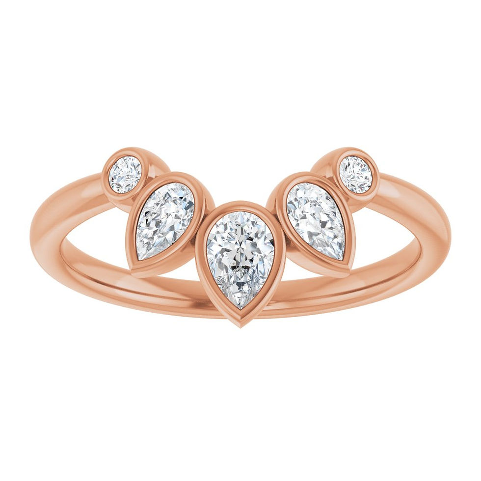 Thumbnail: Astraea | 3/8ctw Natural Diamond Contour Band