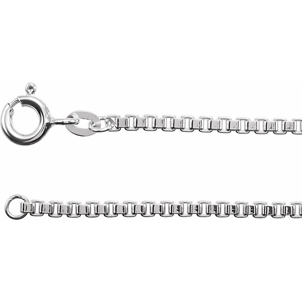 Thalassa | 2mm Solid Sterling Silver Box Chain