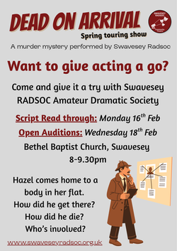 dead on arrival audition poster