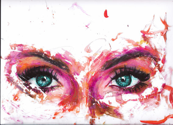 Jessica Glover Painting Glass Plexiglass