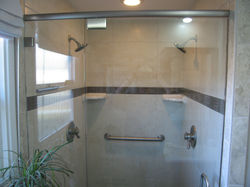 double showerhead custom shower