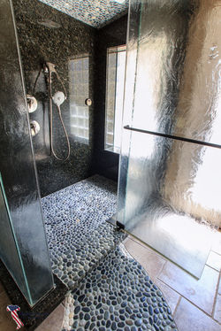 Pebble Rock Steam Shower
