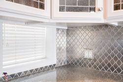 Stainless Steel arabesque backsplash
