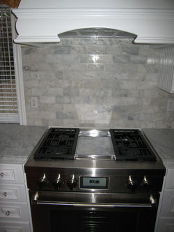 marble subway backsplash tile