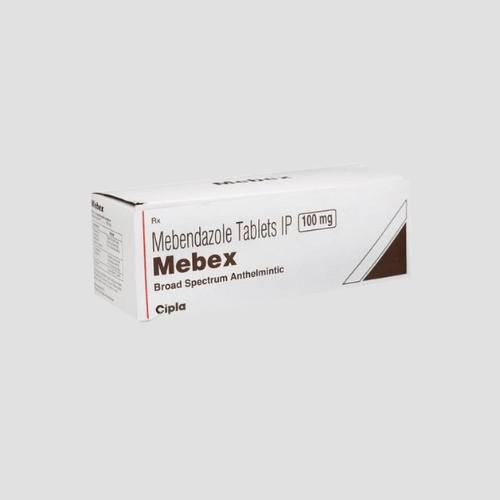Mebendazole 100mg (Mebex) tablets