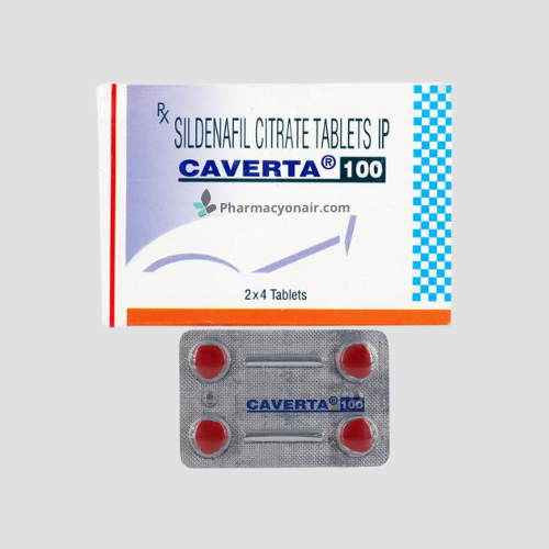Caverta 100mg (Sildenafil) Tablets