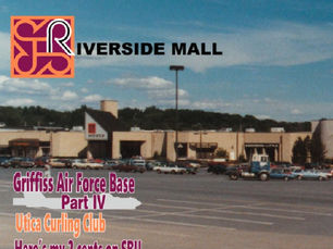 Riverside Mall in Utica NY parking lot and storefronts on Greater Utica Magazine September 2018 cover