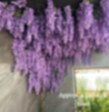 artificial wisteria garland