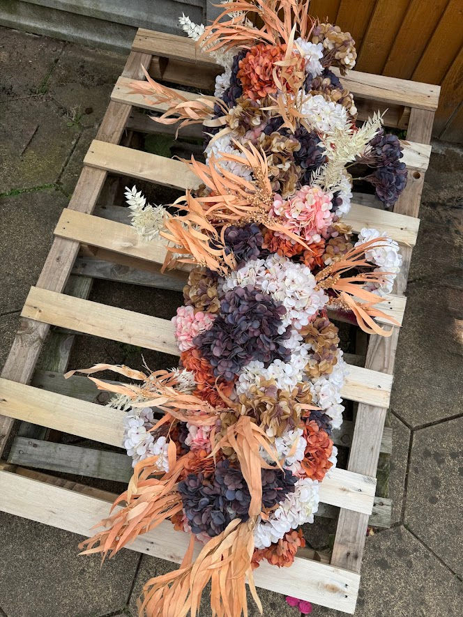 extra large autumn flower garland