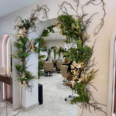 artificial floral greenery arch for salon