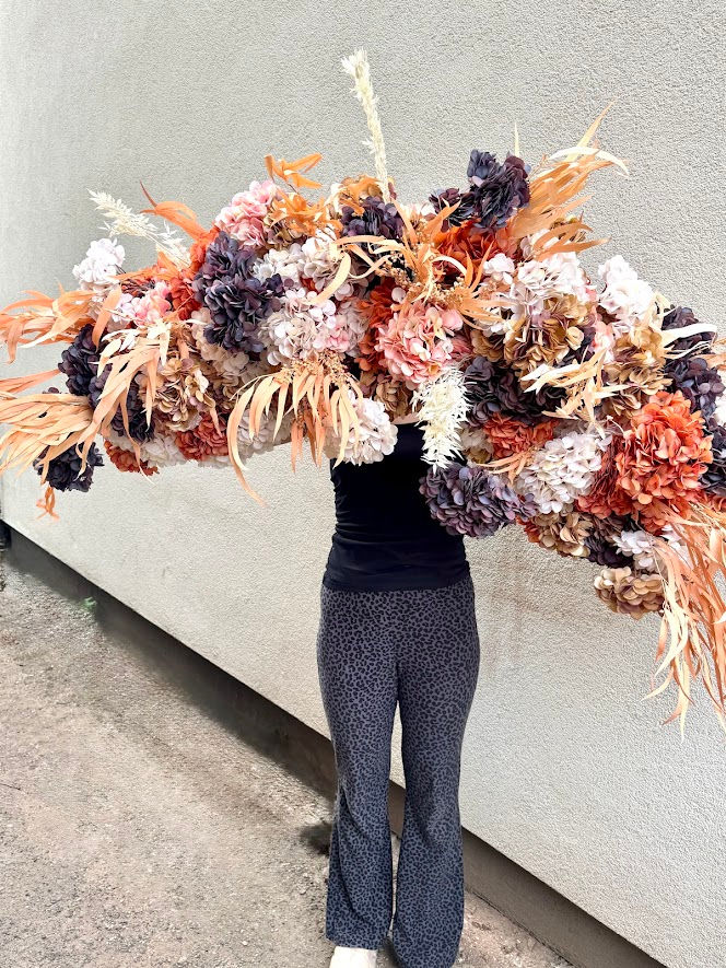 extra large autumn flower garland
