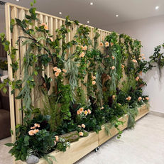 botanical floral installation