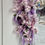 Miniatura: artificial pink and lilac flower garlands for window display
