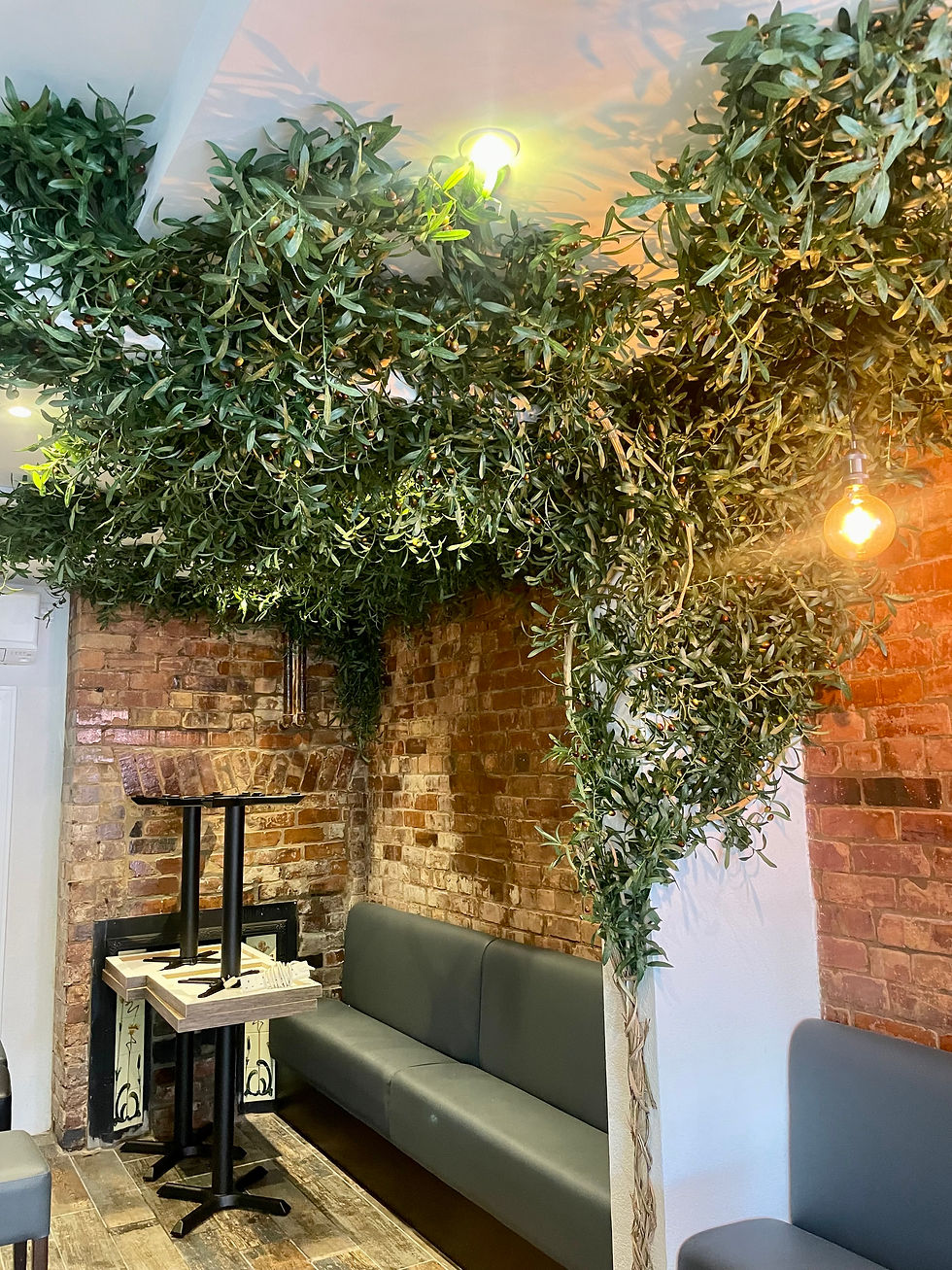 artificial olive garland