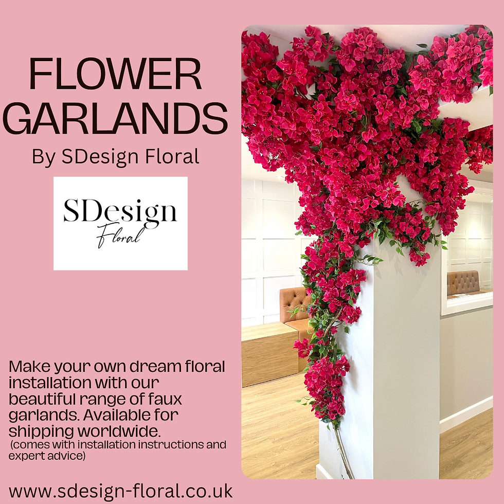 artificial bougainvillea garland