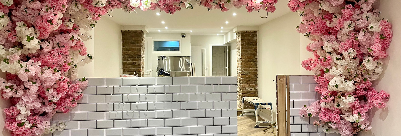 artificial cherry  blossom trees