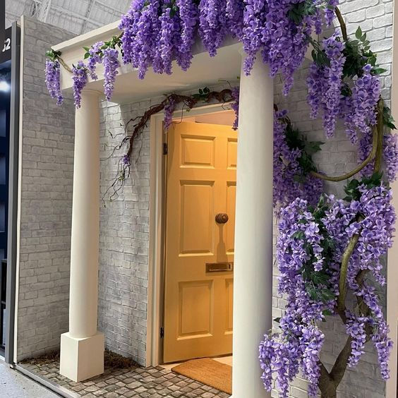 artificial wisteria garland