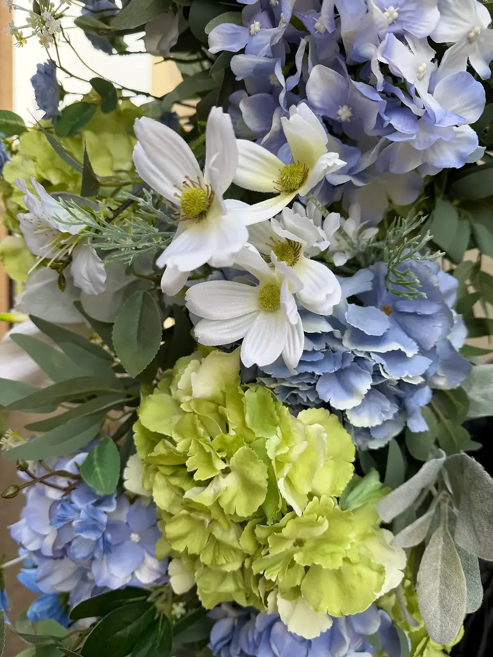 Miniatura: Luxury Faux Floral Garland – Hydrangea Blend