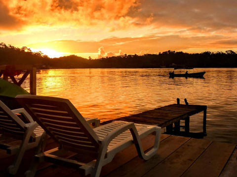 Dock sunrise