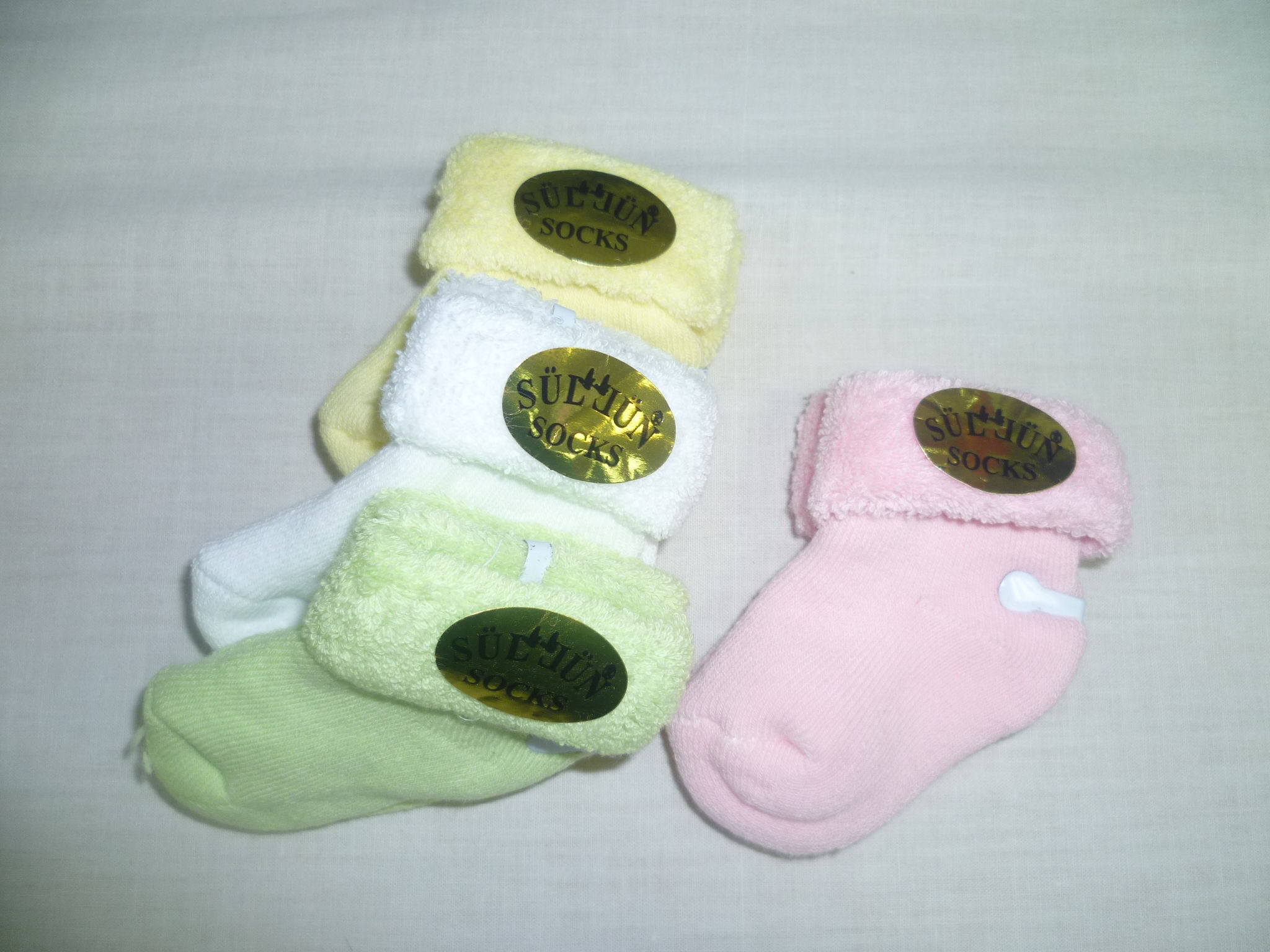 носочки для новорождённых махровые