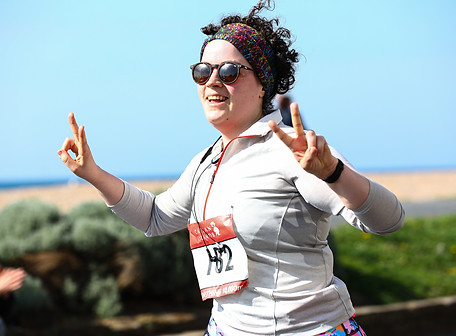 a runner at the worthing runfest