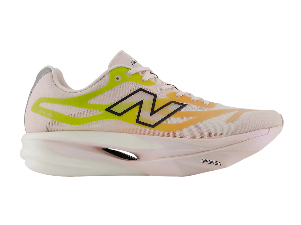 New Balance Super Elite V6 white running shoe
