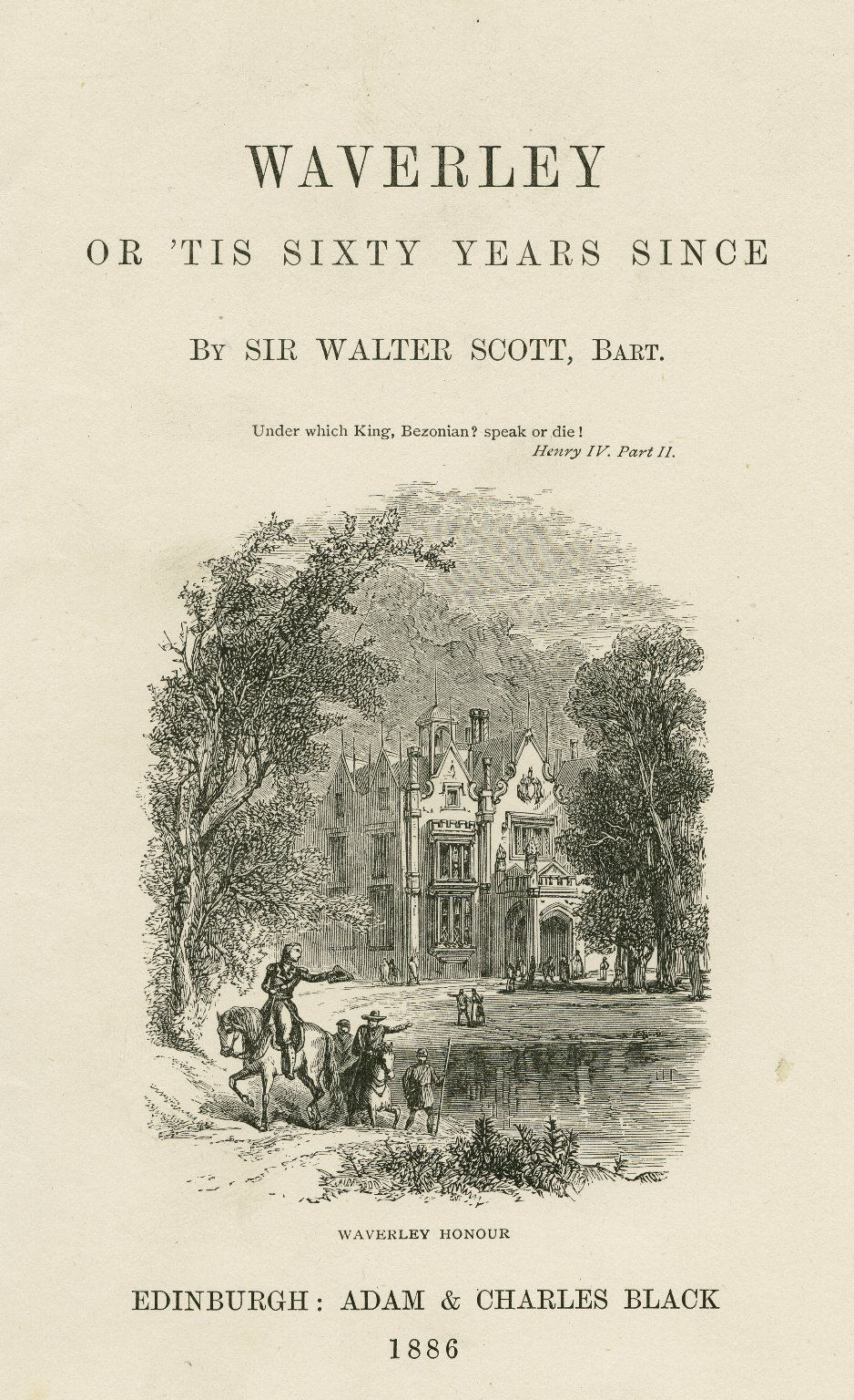 texto antigo waverley escrito por walter scott
