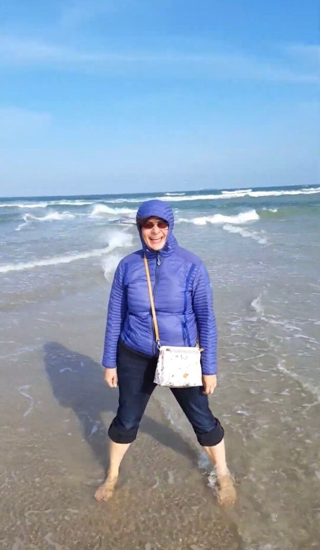 A day out at a Danish beach with Evelina Poumpalova ’97