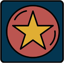 Star within a circle illustration
