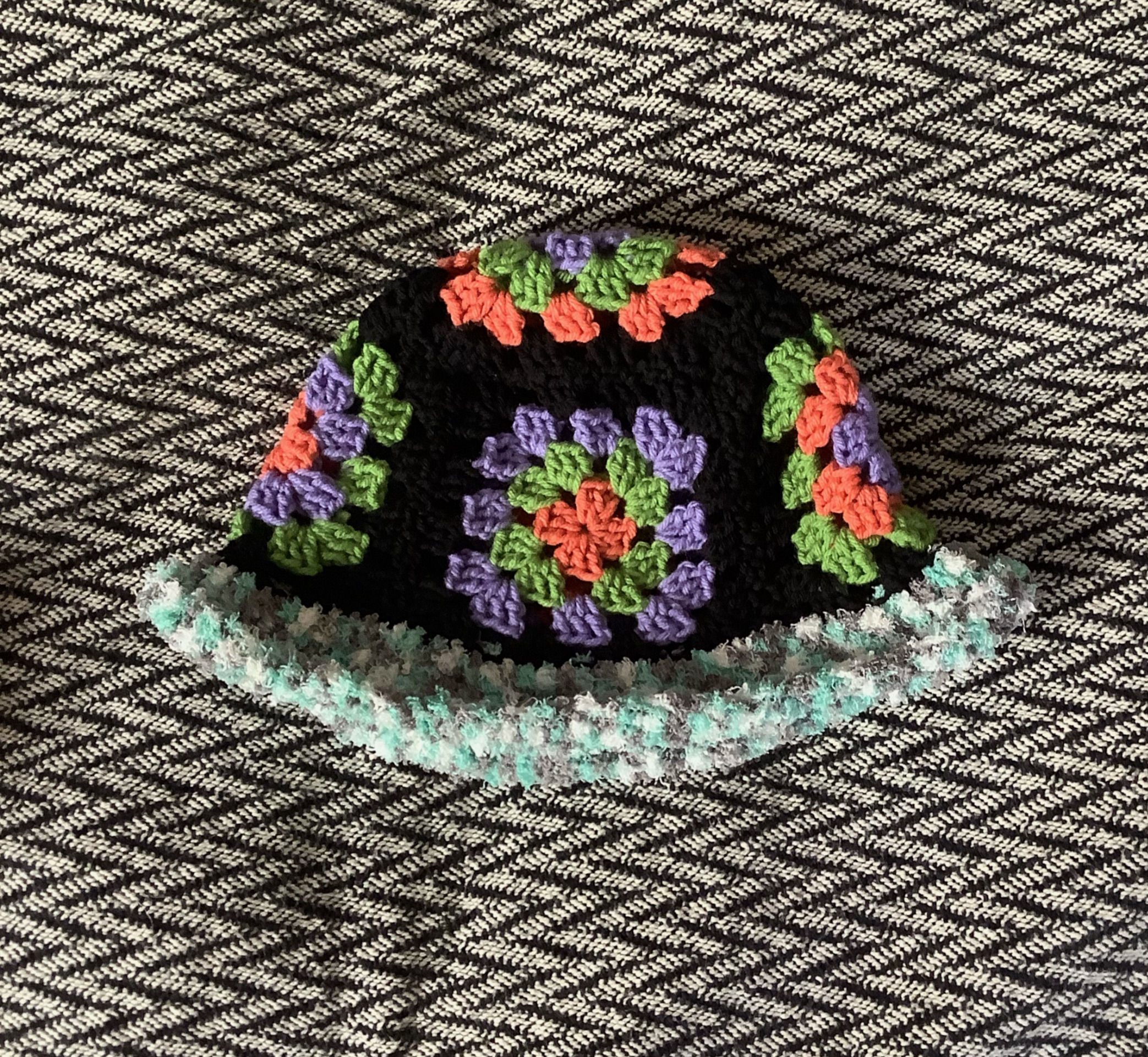 Beetlejuice Crochet Hat