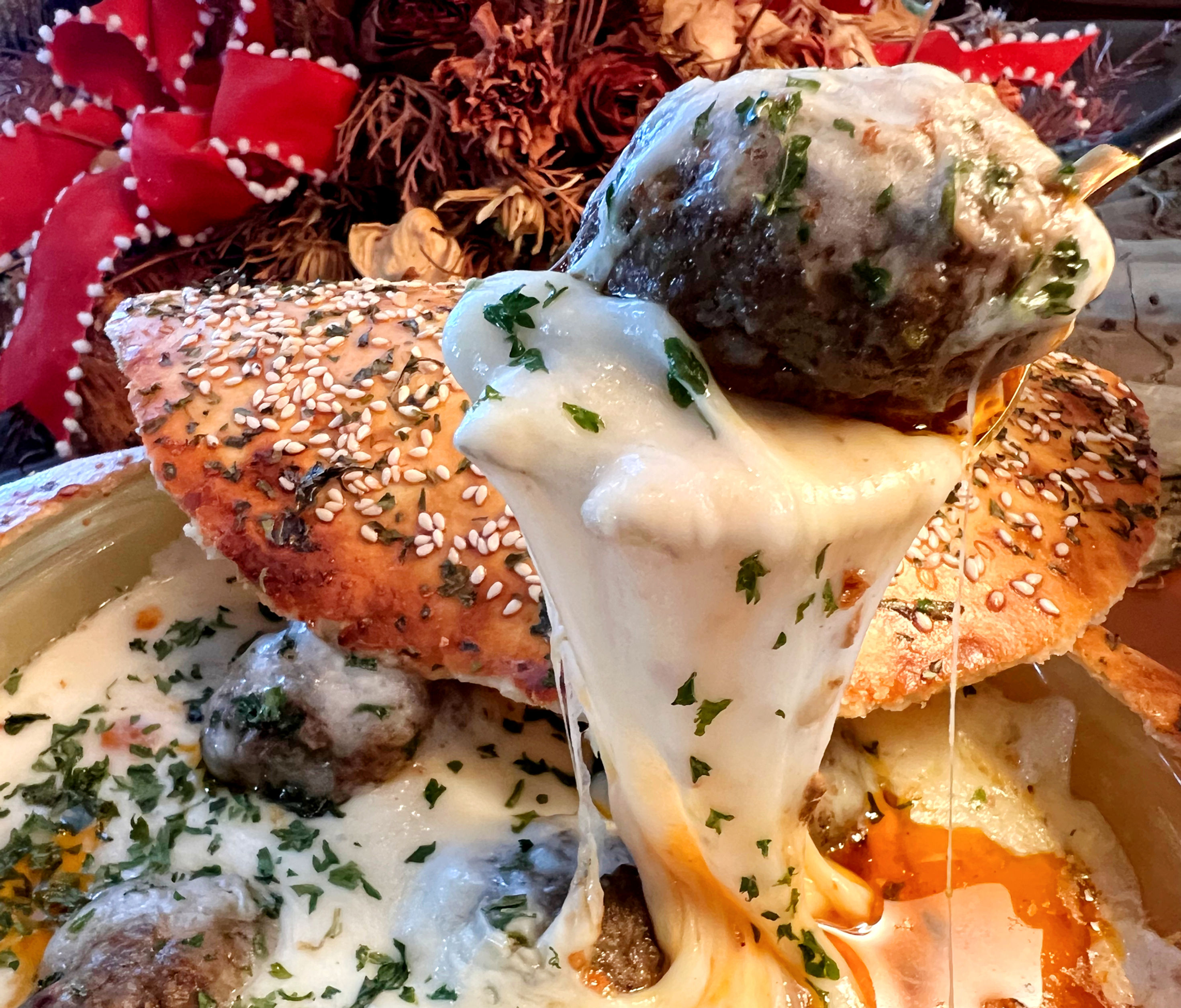 Cheesy Kefta Fokhara