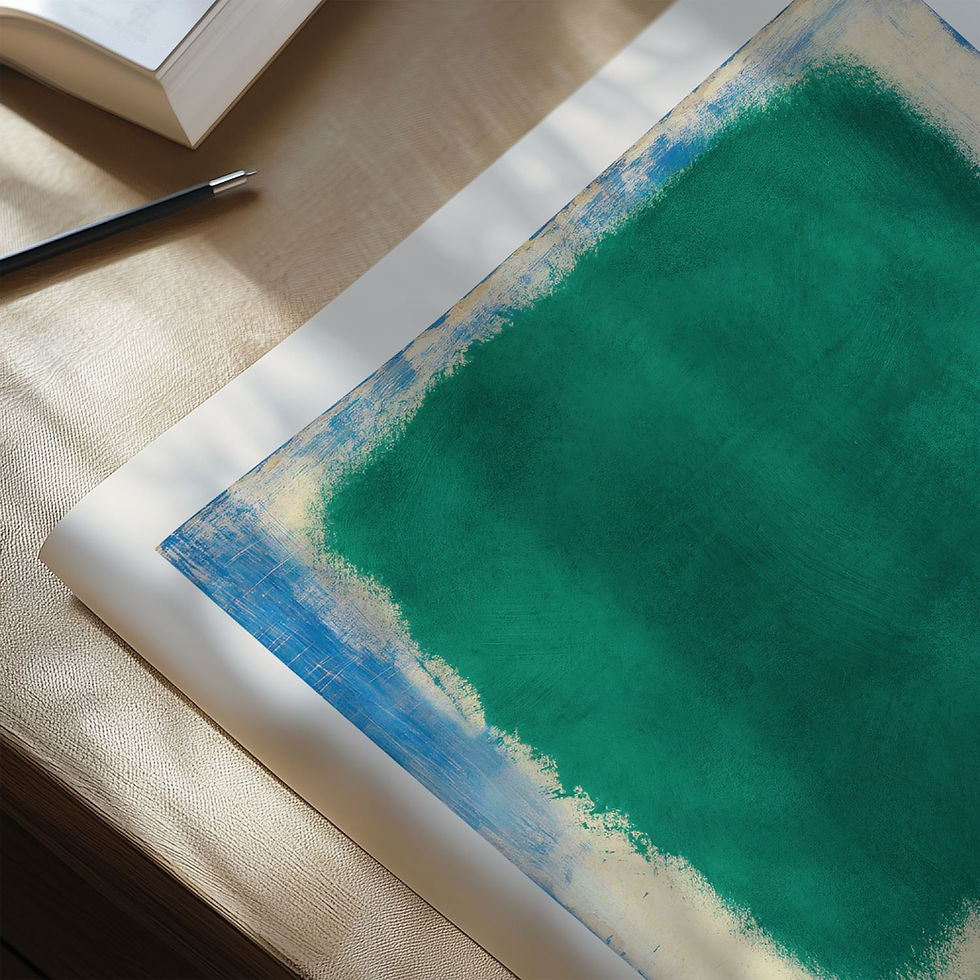 Küçük resim: Mark Rothko | Untitled (Green on White) (1964) No.2