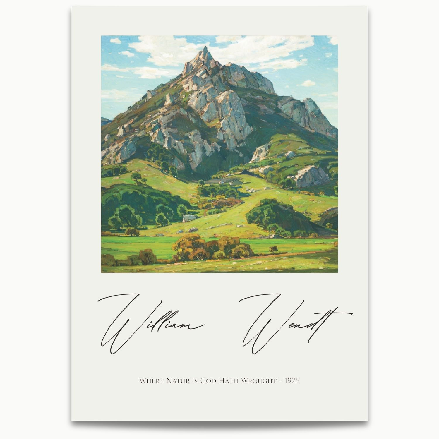 William Wendt | Where Nature's God Hath Wrought (1925)