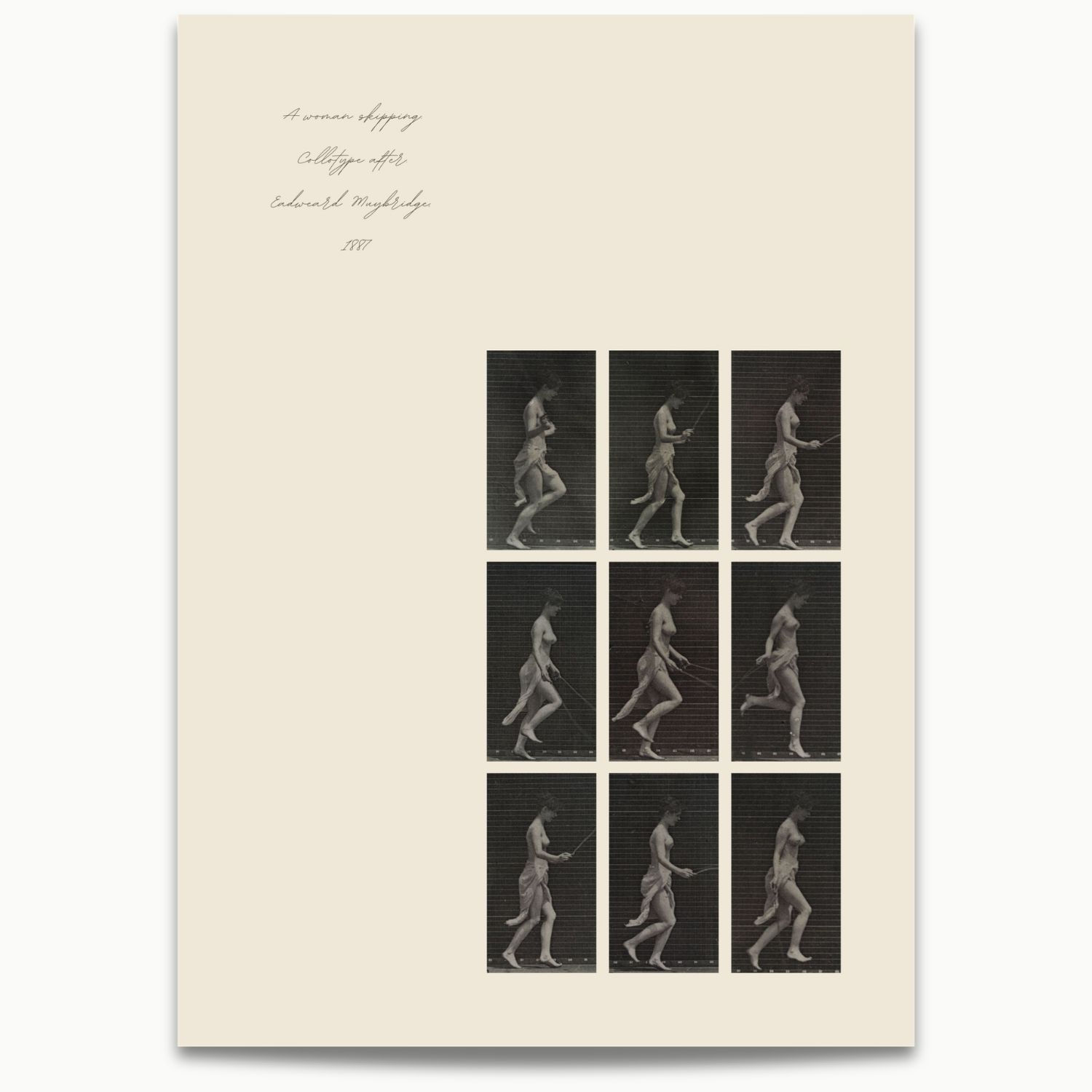 Eadweard Muybridge | Woman Ricochetting on One Foot (1887) No.2