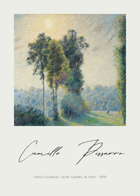 Camille Pissarro | Poplars, Éragny (1895) No: 2