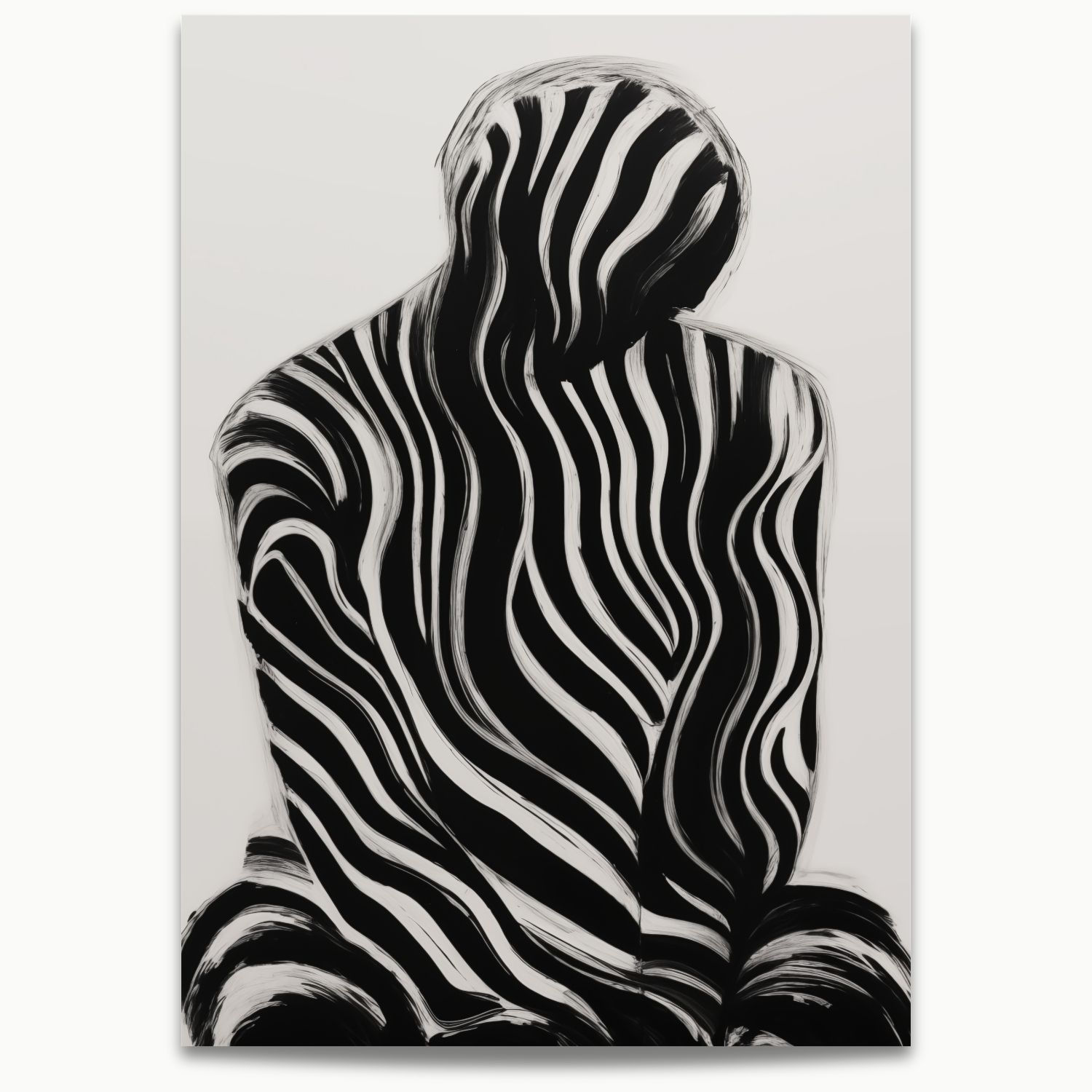 Black Wavy Silhouette II