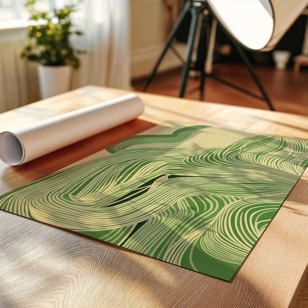 Küçük resim: Green Wave Pattern I