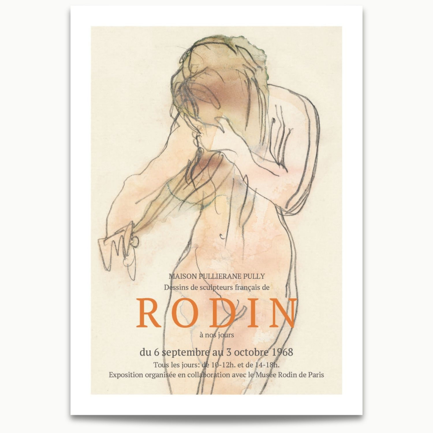 Auguste Rodin | Naked Woman, Study of Nude No.2